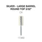 Creation Silver Carbide- Large Barrel-Round Top- 3/32" CX