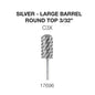 Creation Silver Carbide- Large Barrel-Round Top- 3/32" C3X
