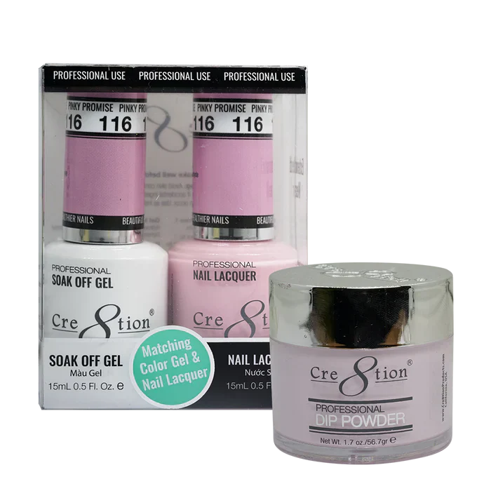 Creation Trio Matching Colors (3pc) - 116 Pinky Promise