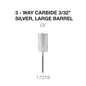 Creation 3-Way Carbide Silver, Large Barrel 3/32" CF