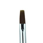 Creation Dark Brown Hair Gel Brush Square Rhinestone Handle #8