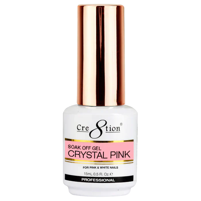 Creation Soak Off Gel Crystal Pink 0.5oz