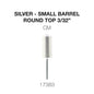Creation Silver Carbide- Small Barrel-Round Top- 3/32" CM