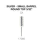 Creation Silver Carbide- Small Barrel-Round Top- 3/32" CX