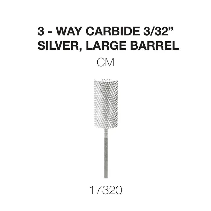 Creation 3-Way Carbide Silver, Large Barrel 3/32" CM