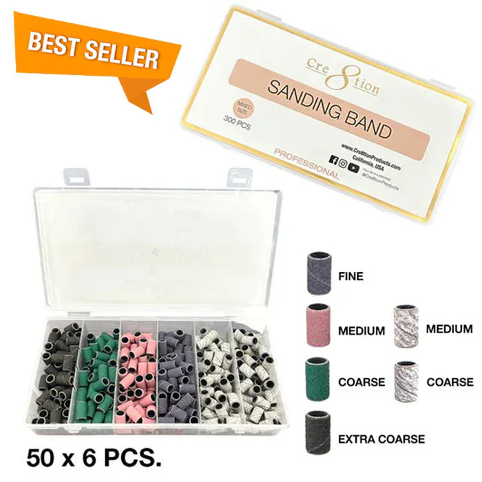 Creation Sanding Bands Mixed Size 300 pcs./box (New Version)
