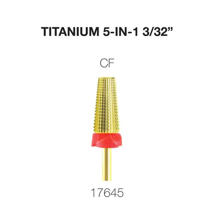 Creation Titanium 5 in 1 Nail Filing Bit 3/32" CF