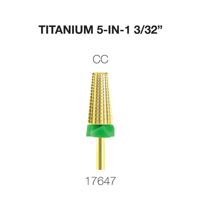 Creation Titanium 5 in 1 Nail Filing Bit 3/32" CC