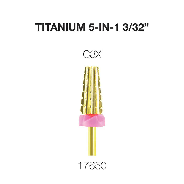 Creation Titanium 5 in 1 Nail Filing Bit 3/32" C3X