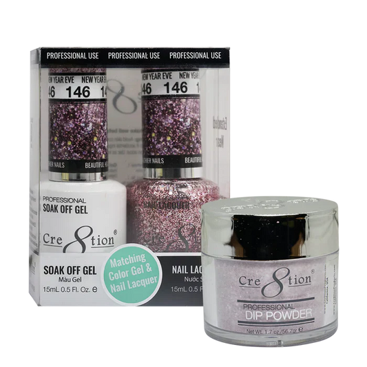 Creation Trio Matching Colors (3pc) - 146 New Year 's Eve (Glitter)