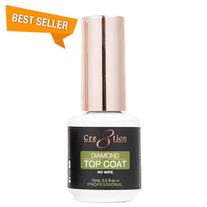 Creation Diamond Soak Off Gel No wipe top coat 0.5oz