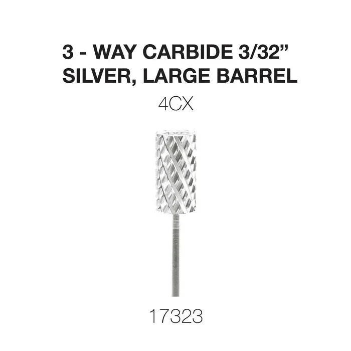 Creation 3-Way Carbide Silver, Large Barrel 3/32" 4CX
