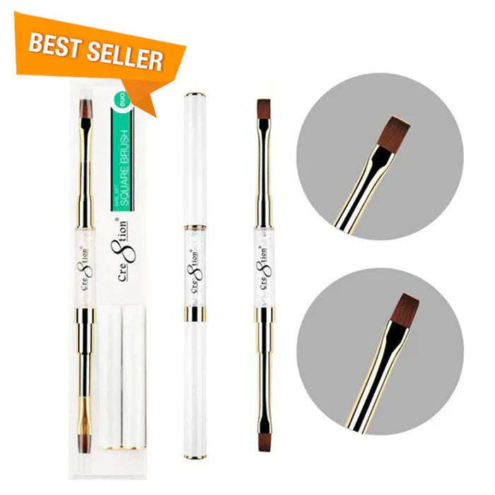 Creation Duo Nail Art Brush Square #8 - Square #10