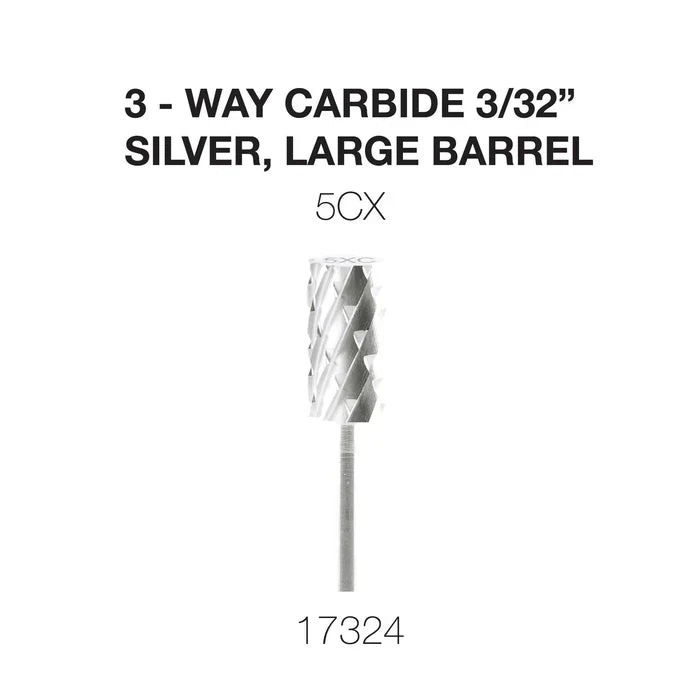 Creation 3-Way Carbide Silver, Large Barrel 3/32" 5CX