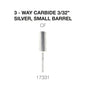 Creation 3-Way Carbide Silver, Small Barrel 3/32" CF