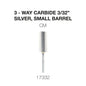 Creation 3-Way Carbide Silver, Small Barrel 3/32" CM