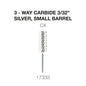 Creation 3-Way Carbide Silver, Small Barrel 3/32" CX