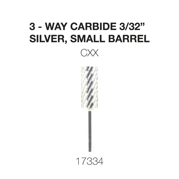 Creation 3-Way Carbide Silver, Small Barrel 3/32" CXX
