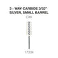 Creation 3-Way Carbide Silver, Small Barrel 3/32" CXX