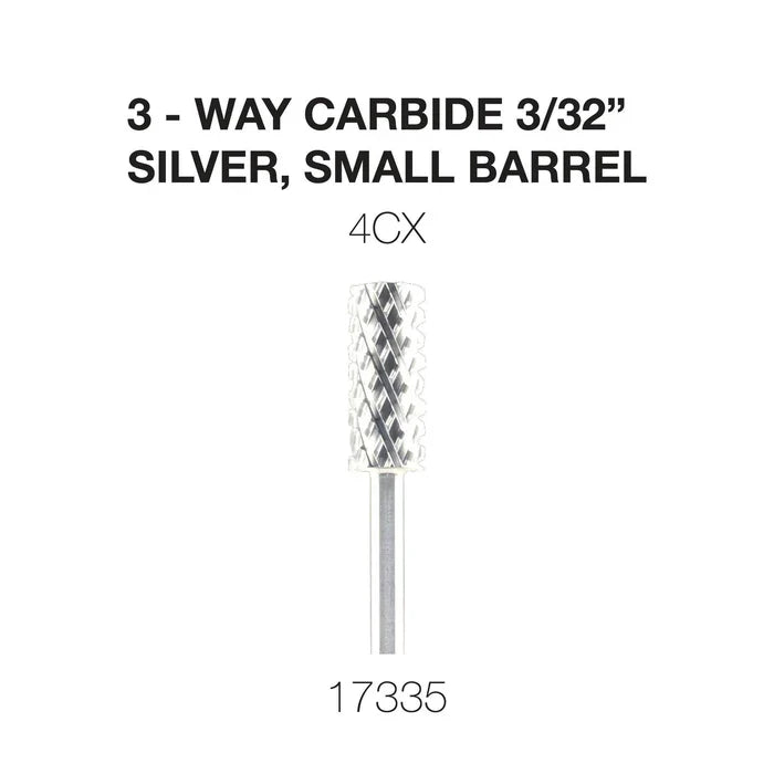 Creation 3-Way Carbide Silver, Small Barrel 3/32" 4CX