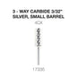 Creation 3-Way Carbide Silver, Small Barrel 3/32" 4CX