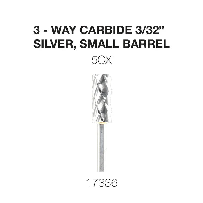Creation 3-Way Carbide Silver, Small Barrel 3/32" 5CX