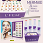 L'FEM Mermaid Cat Eye Gel Kit - 24 colors, 2Magnet, 1 Sample Tip