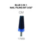 Creation Blue 5 in 1 Nail Filing Bit  3/32" CM