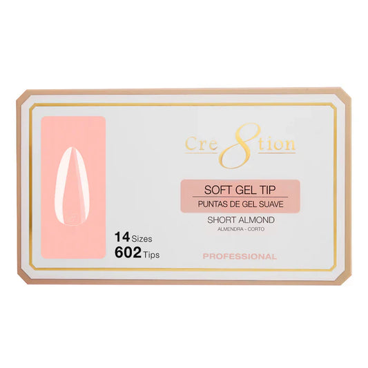Creation Soft Gel Tip - ALMOND Short