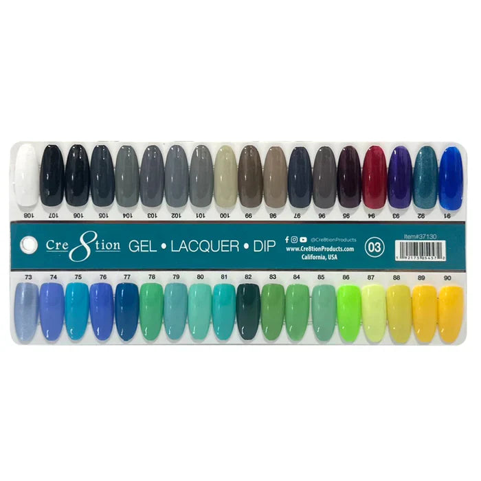 Creation Color Chart - Matching 3 in 1 - 324 colors - #3