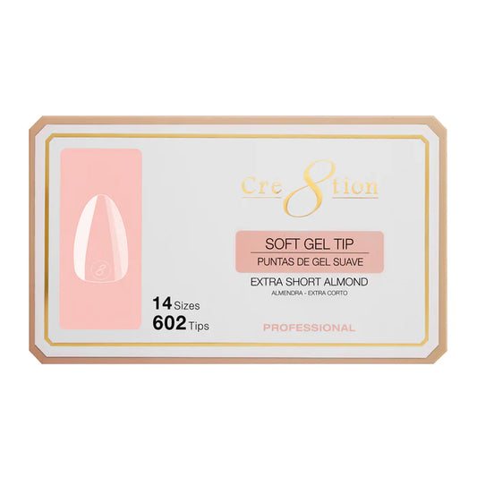 Creation Soft Gel Tip - ALMOND Extra Short