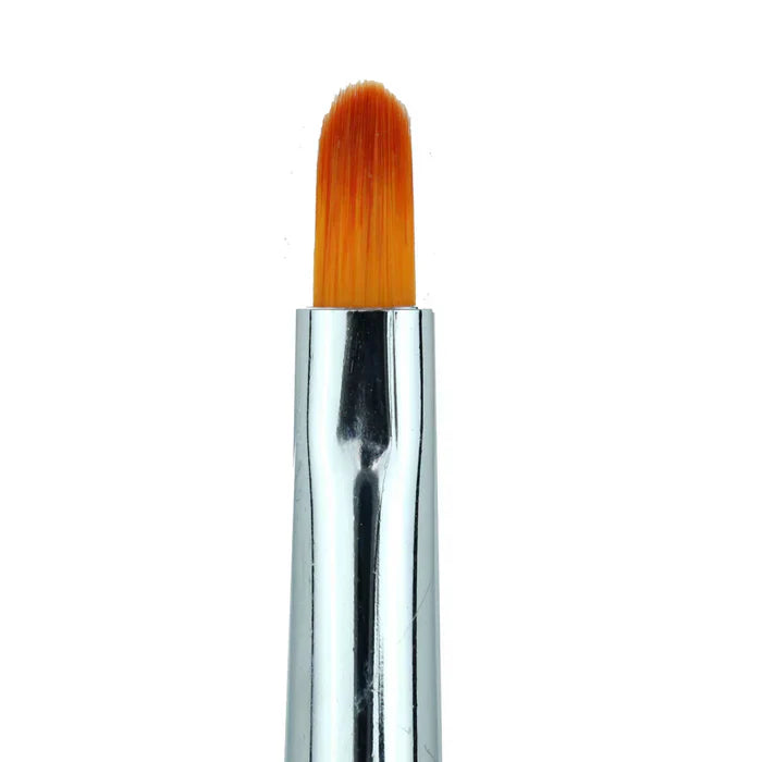 Creation Light Brown Hair Gel Brush Oval Wood Handle #6