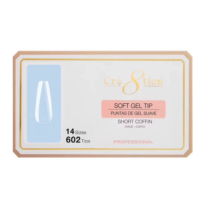 Creation Soft Gel Tip - COFFIN Short