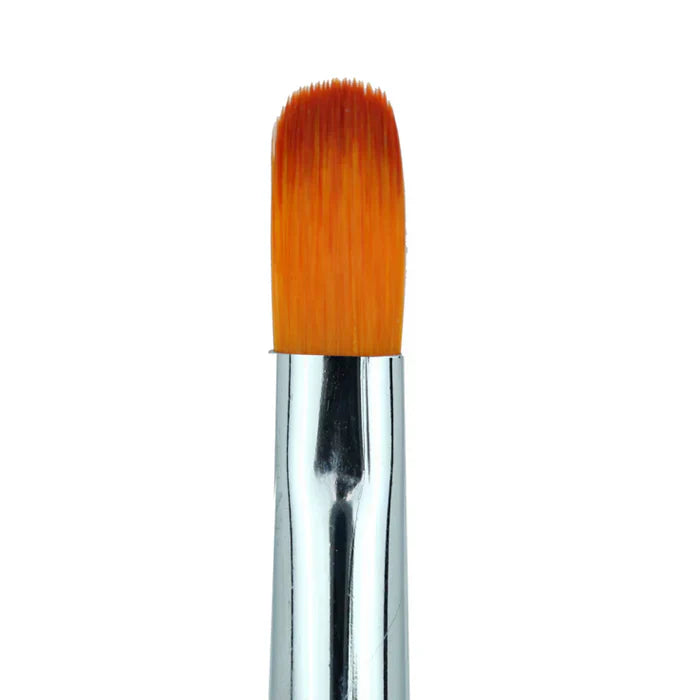 Creation Light Brown Hair Gel Brush Oval Wood Handle #10