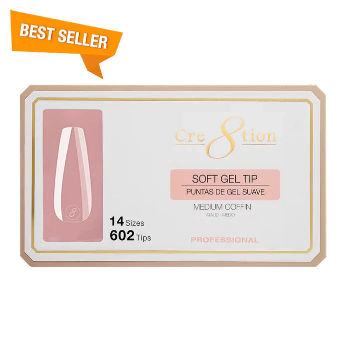Creation Soft Gel Tip - COFFIN Medium
