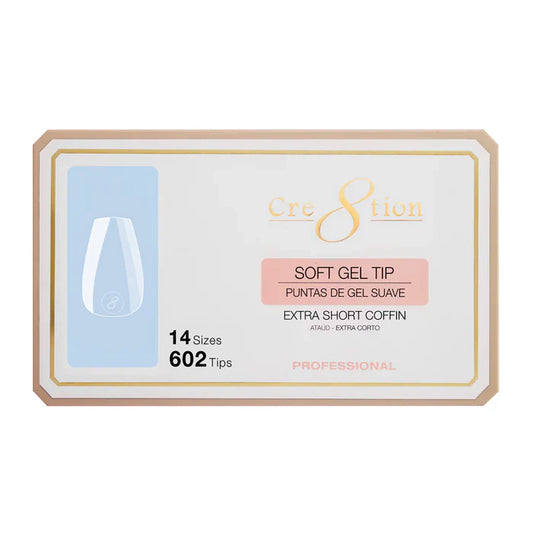 Creation Soft Gel Tip - COFFIN Extra Short