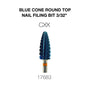 Creation Blue Cone Round Top Nail Filing Bit 3/32" CXX
