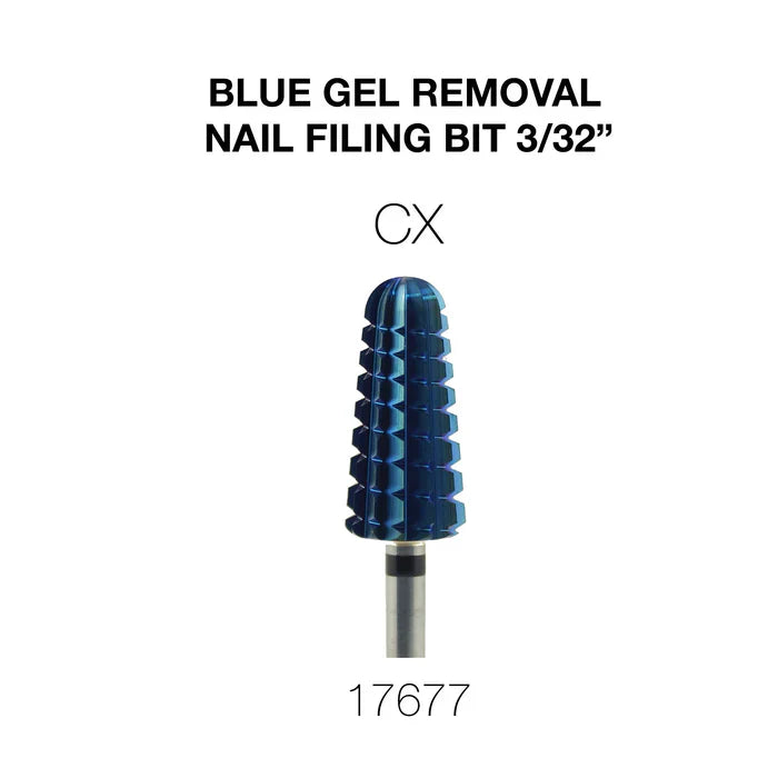 Creation Blue Gel Removal Nail Filing Bit  3/32" CX