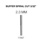 Creation Buffer Spiral Cut Nail Filling Bit - 2.3 mm 3/32"