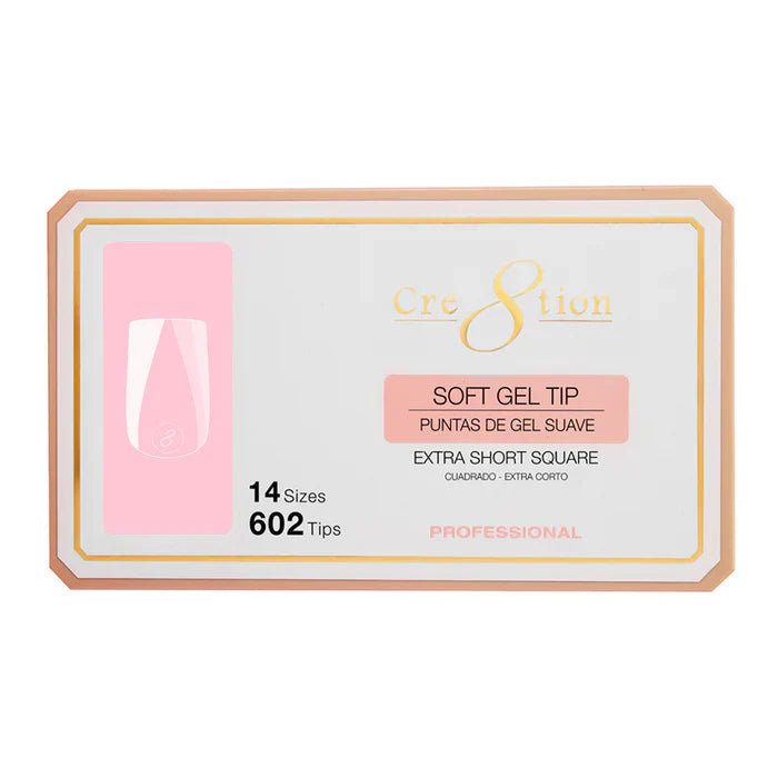Creation Soft Gel Tip - SQUARE Extra Short