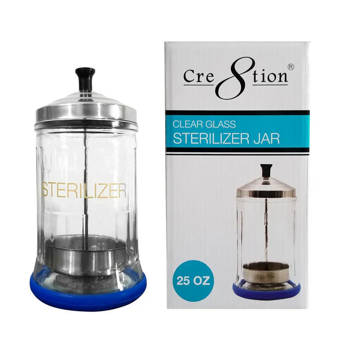 Creation Clear Glass Sterilizer Jar 25oz