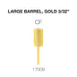 Creation Carbide Large Barrel, Gold 3/32" CF