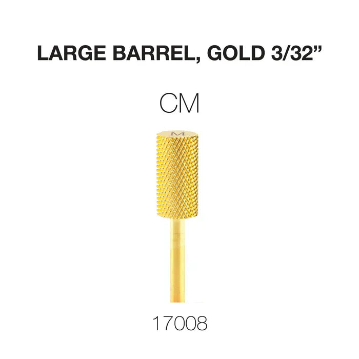 Creation Carbide Large Barrel, Gold 3/32" CM