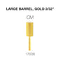 Creation Carbide Large Barrel, Gold 3/32" CM