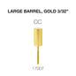 Creation Carbide Large Barrel, Gold 3/32" CC