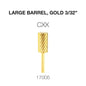 Creation Carbide Large Barrel, Gold 3/32" CXX