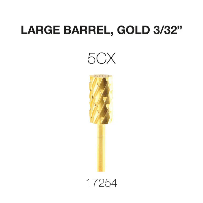 Creation Carbide Large Barrel, Gold 3/32" 5CX