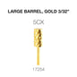 Creation Carbide Large Barrel, Gold 3/32" 5CX