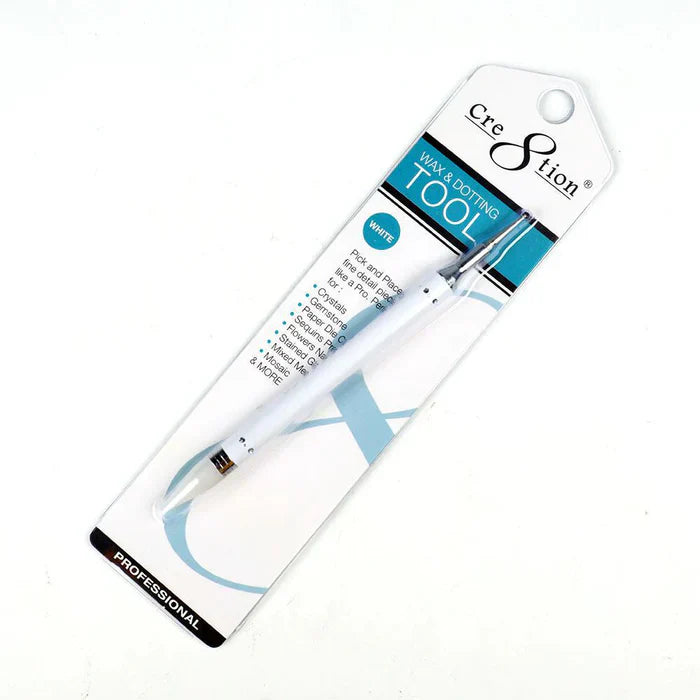 Creation Nail Rhinestones Picker White