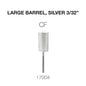 Creation Carbide Large Barrel, Silver 3/32" CF